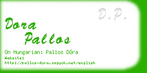 dora pallos business card